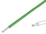 Silikoneledning - 0,5mm² trådet, 180°C Grøn (metervare)