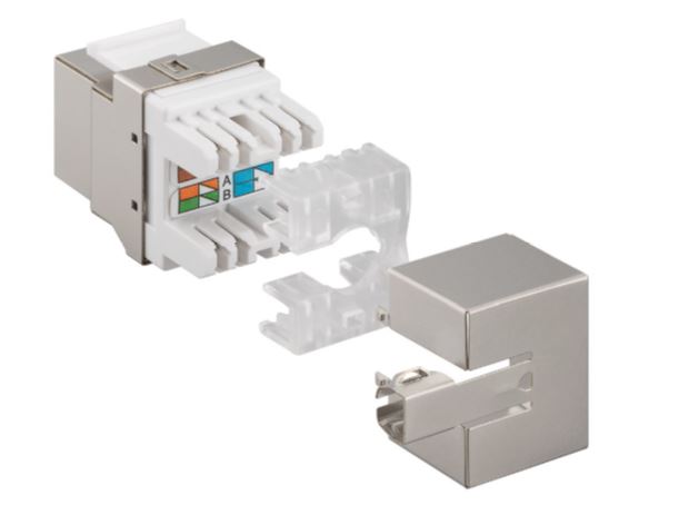 Keystone RJ45 fatning - CAT6 250MHz skærmet (Toolless)