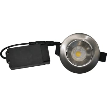 Velia Low Profile Downlight 5,5W 3000K børstet alu rund