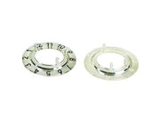 Talskive til 15mm knap - Transparent, 12 hvide cifre