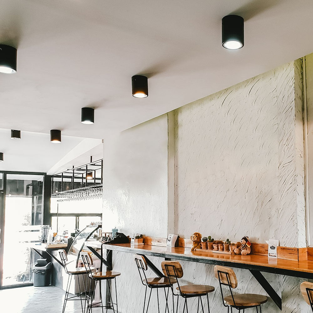 V-Tac Pro GU10 Lampe Rund Sort med 3 års garanti