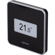 Uponor Smatrix Wave digital STYLE termostat med RH sort T-169 BLACK