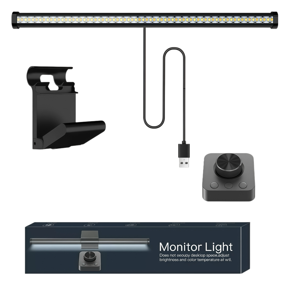 55cm Skærmlys CCT lampe - 5V USB, 7W, trådløs styring - Flimmerfri, RA97, 500lm