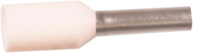 Isoleret ABIKO terminalrør KA0,75-10ETW 0,75mm2 L10 Hvid