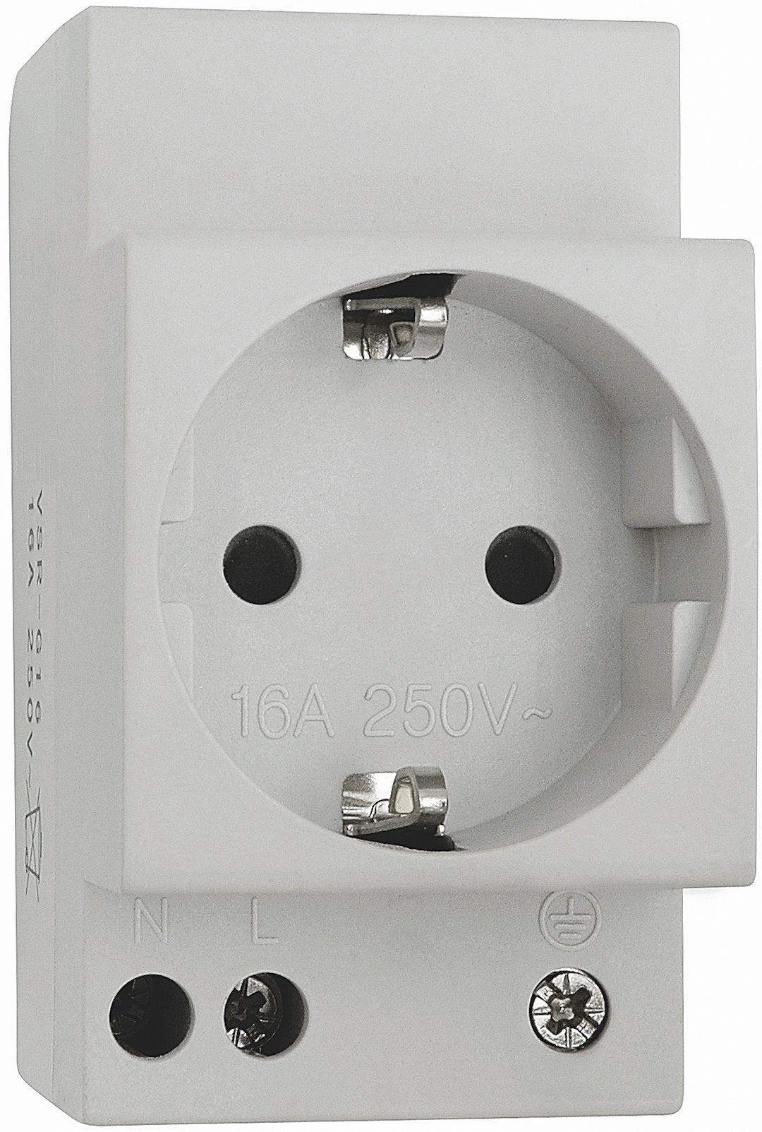 UDTAG T/DIN-SKINNE 2P+J