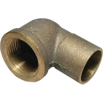 22 mm x 3/4" Lodde vinkel muffe/muffe