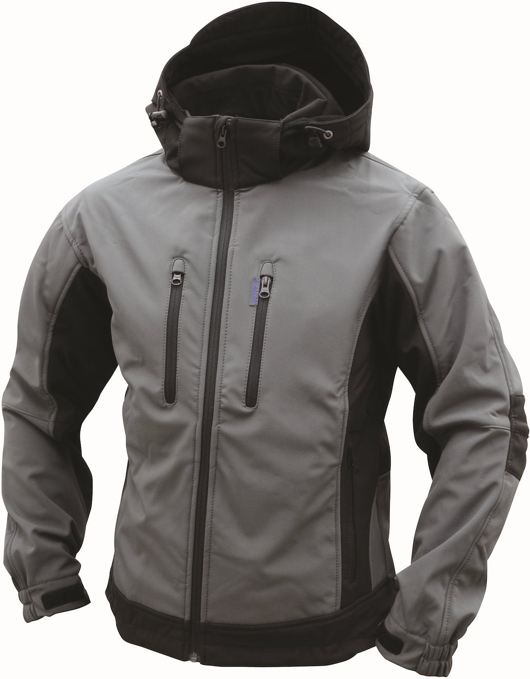 SOFT SHELL JAKKE GRÅ/SORT XXL