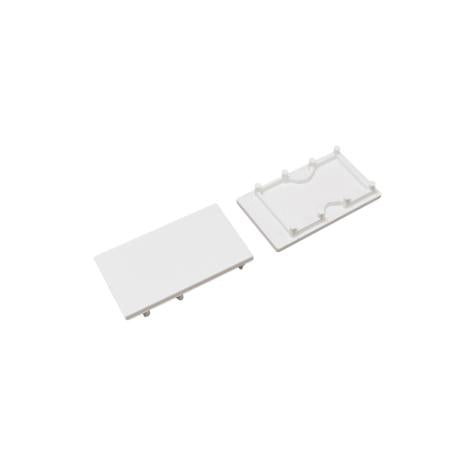 DIOFLEX endestykke med E7 LINEA20 hvid 2 stk.