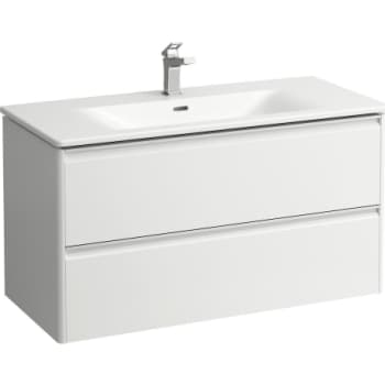 LAUFEN PALACE møbelpakke m. 2 skuffer 100 cm, mathvid