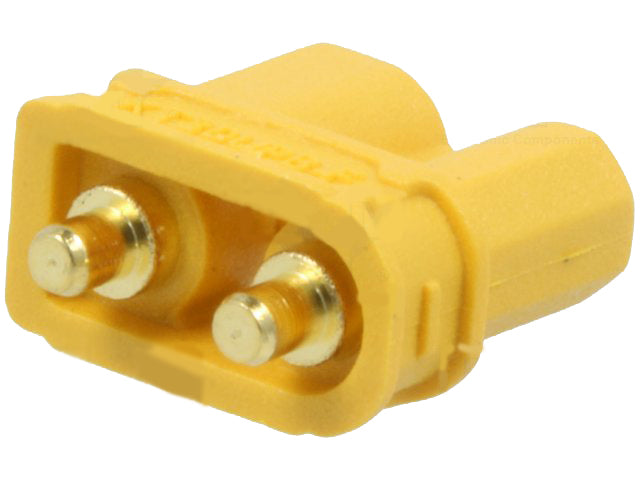 DC-XT30 fatning - 2pol hun, printben