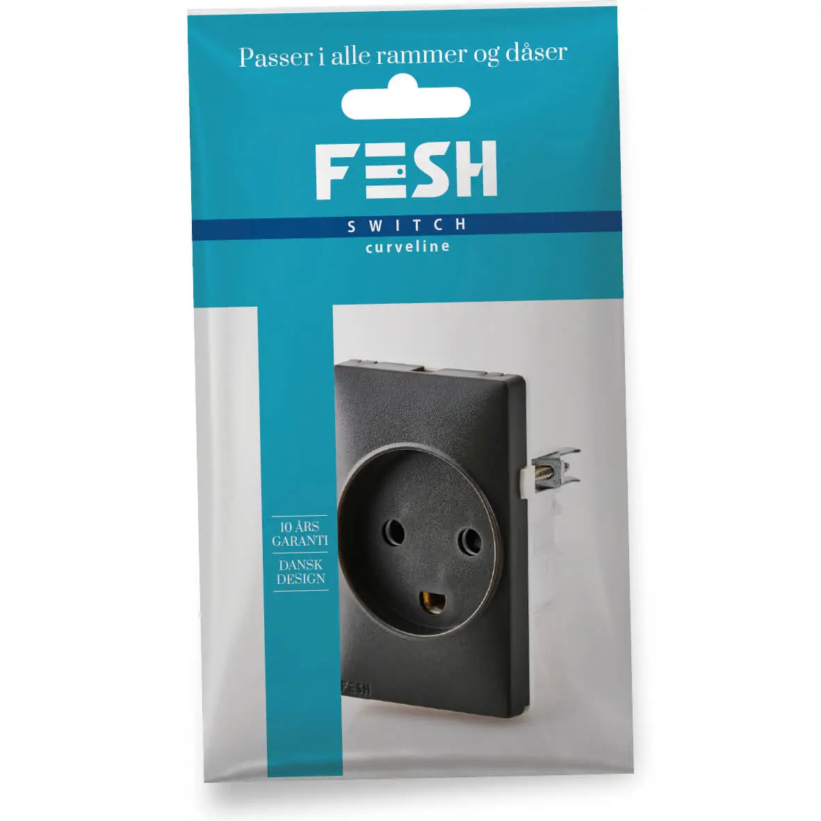 FESH SWITCH Curveline Stikudtag 1,5 m/j - Koksgrå