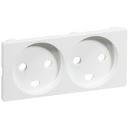 LK FUGA tangent stikkontakt 2 M, 2-pol med jord hv