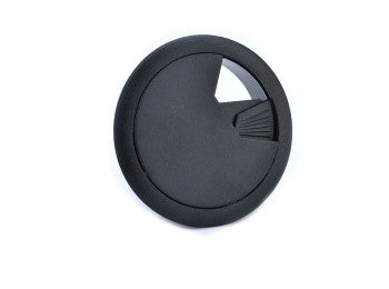 Bord-kabelgennemføringsflange - Plast, Ø60mm, Sort