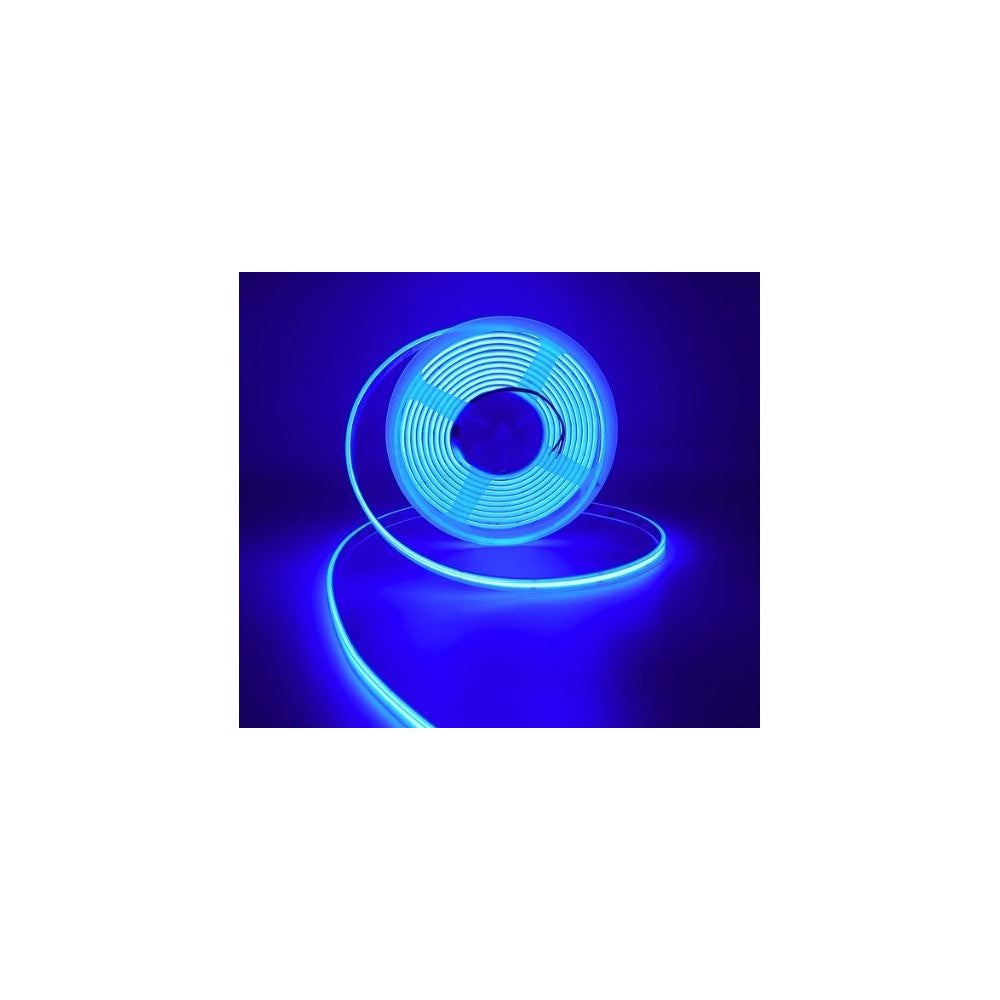 V-Tac Blå 10W/m COB-LED strip på 5m, IP67, 320 LED pr. meter - 24V