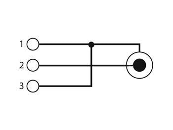 XLR adapter - XLR 3P han til RCA(Phono) hun