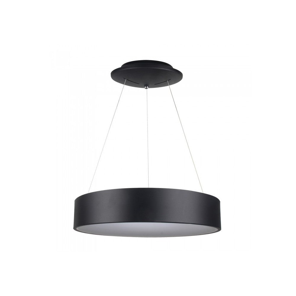 V-Tac 30W LED lysekrone - Sort, blødt lys, dæmpbar, varm hvid, inkl. lyskilde - 3 års garanti