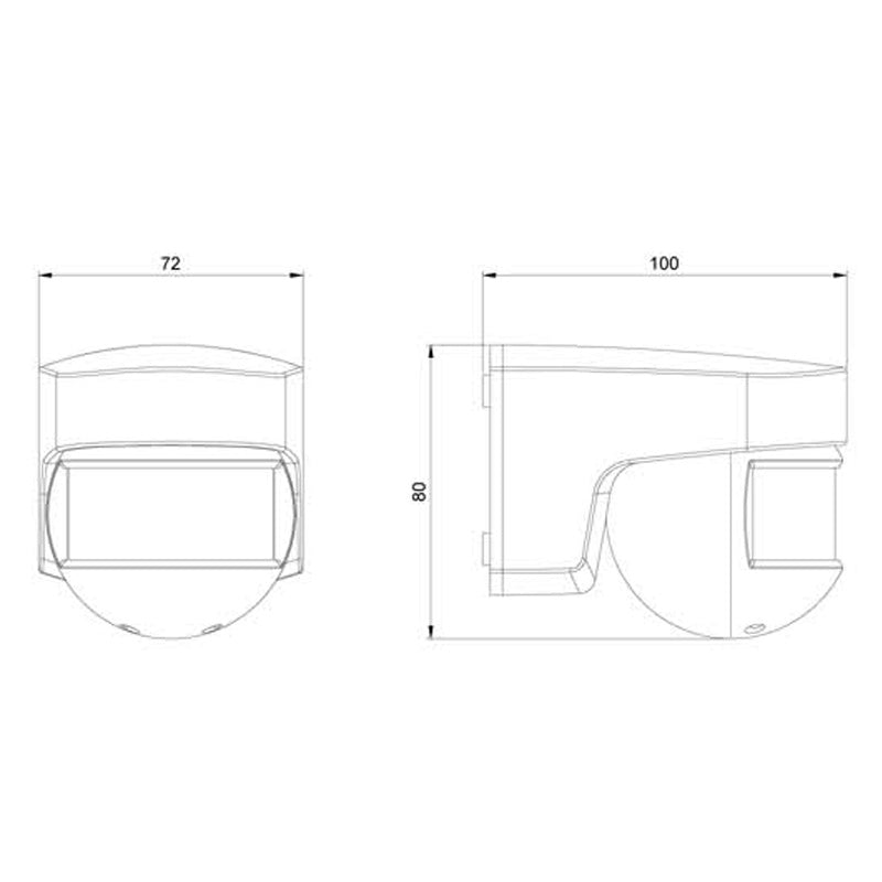 Bevægelsessensor Isimat 140° Hvid Orbis