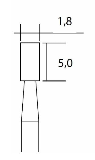 Diamant-Cylinder 1,8mm (1 stk.)