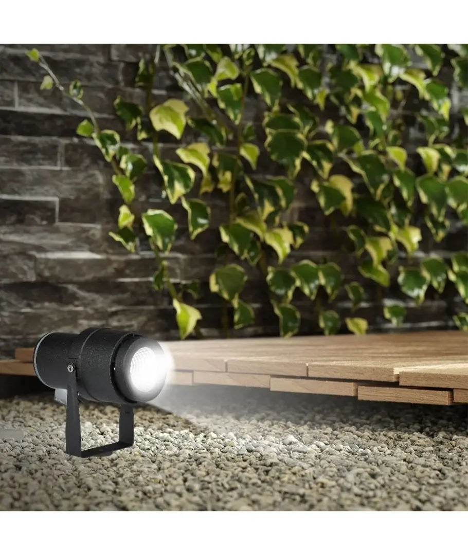 V-Tac 12W LED Havelampe Sort IP65 230V 720lm RA80