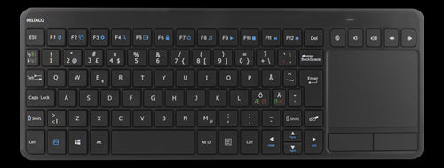 Trådløs mini-tastatur m. touchpad - Nordic (med ÆØÅ)
