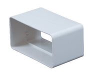 Flad Samlemuffe til kanal 75 x 150mm Hvid PVC