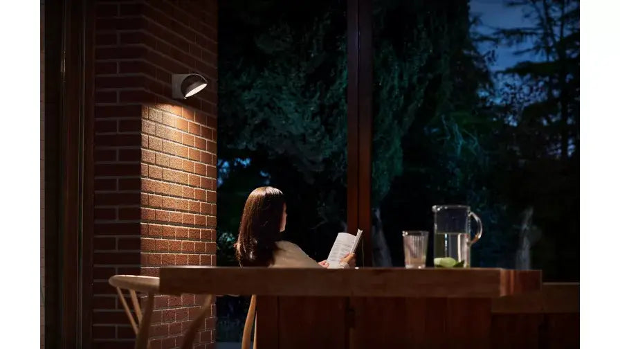 PHILIPS Mimosa væglampe 7W LED 2700K IP44 Antracit