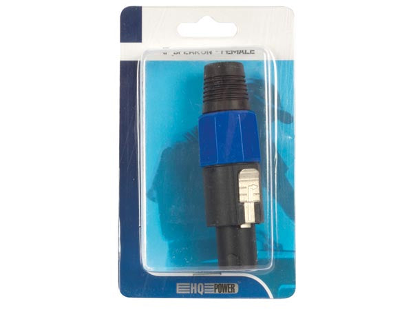 Speakon - 4pol hun højttalerstik m. lås