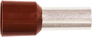 Isoleret ABIKO terminalrør KA25-16ETW 25mm2 L16 Brun