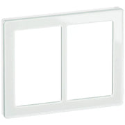 LK Fuga ramme PURE 66 glas 2x1½m - hvid