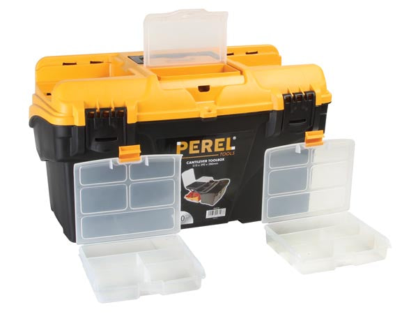 Multi værktøjskuffert - Sort/orange, 20"  2 svingbakker