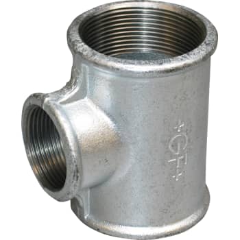 1.1/4" x 1.1/2" x 1.1/4" Galvaniseret tee