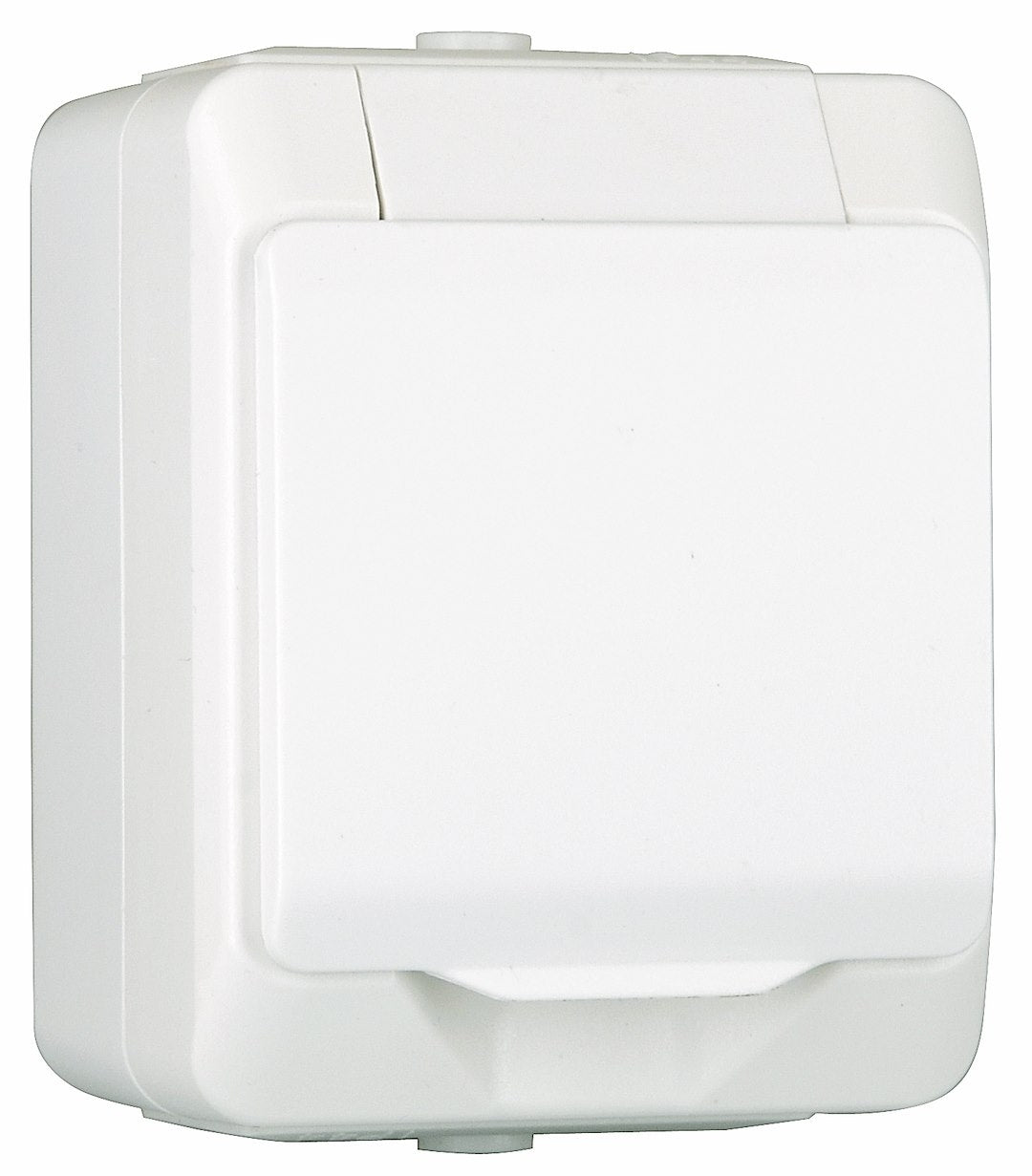 Kapslet stikkontakt IP44 - hvid