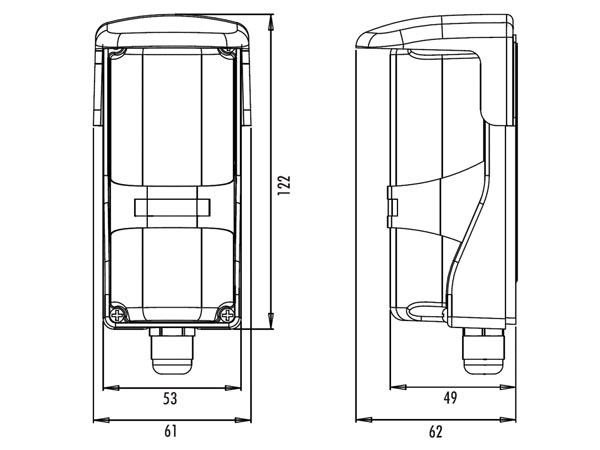 Fotoelektrisk sensor - 10m rækkevidde, IP66
