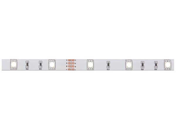 Stænktæt LED strip (IP61) - 12V, 30 RGB LED/m (5 meter)