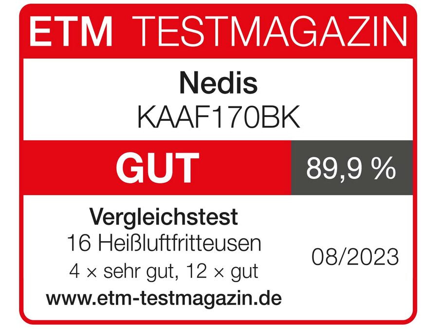 Hot AirFryer - 7,2L 240 min. timer, 8 programmer, Sort