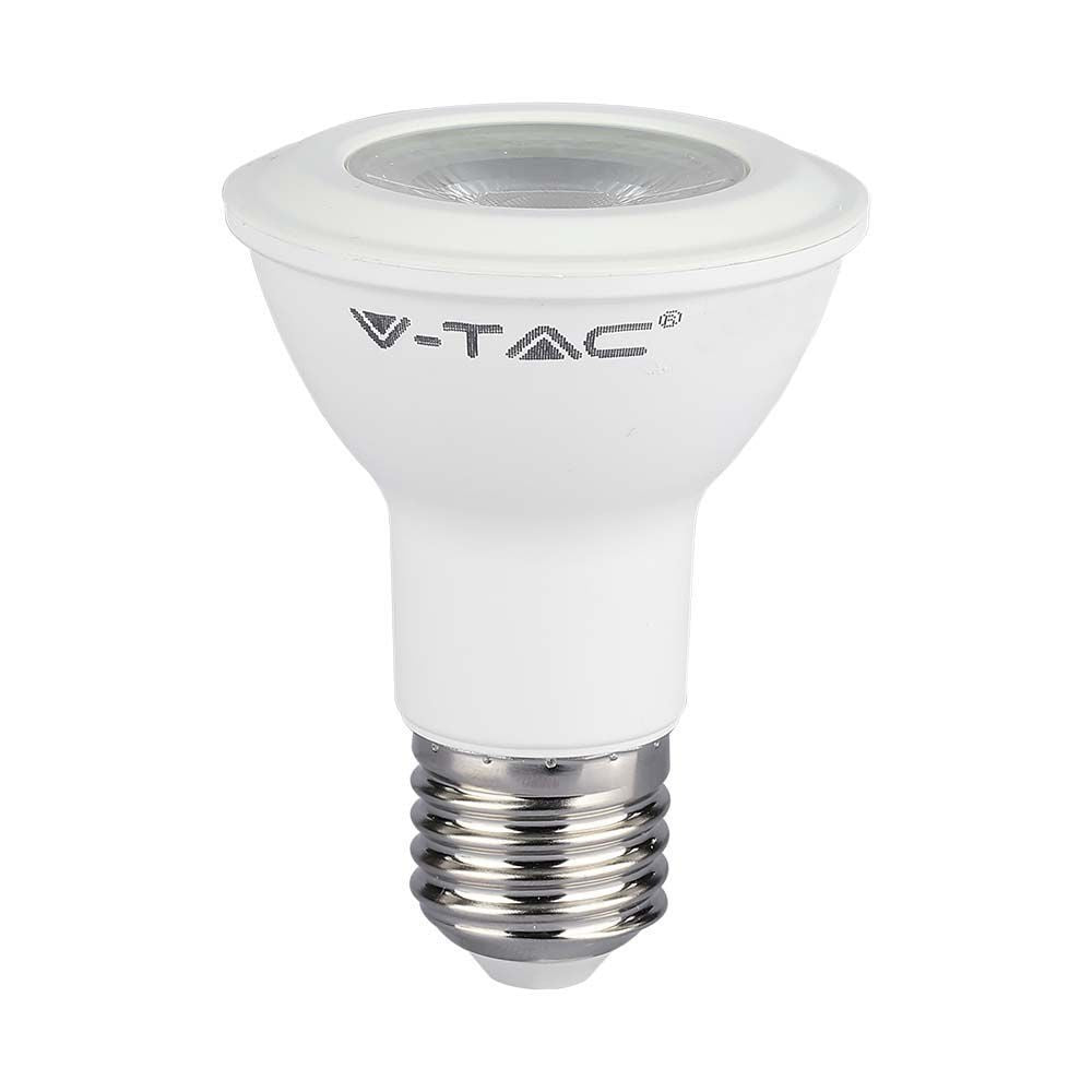 V-Tac 7W LED pære - Samsung chip, PAR20, E27, 495lm, RA80, 5 års garanti