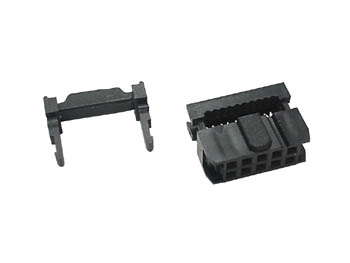 IDC fladkabelstik, hun - 10pol (2x5) 2,54mm benafstand