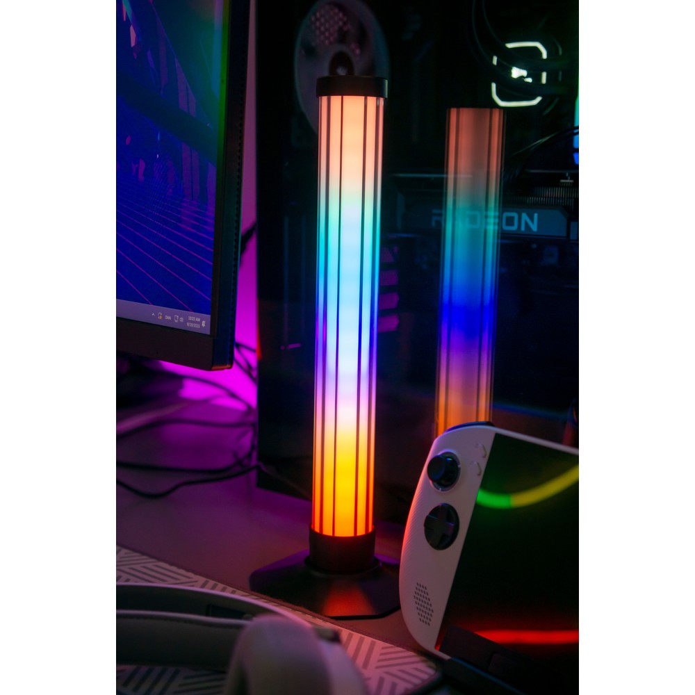 2 stk. RGBIC Ambient Light Bar - 33cm, Bluetooth, Effekt: 5W, Input: 5V USB