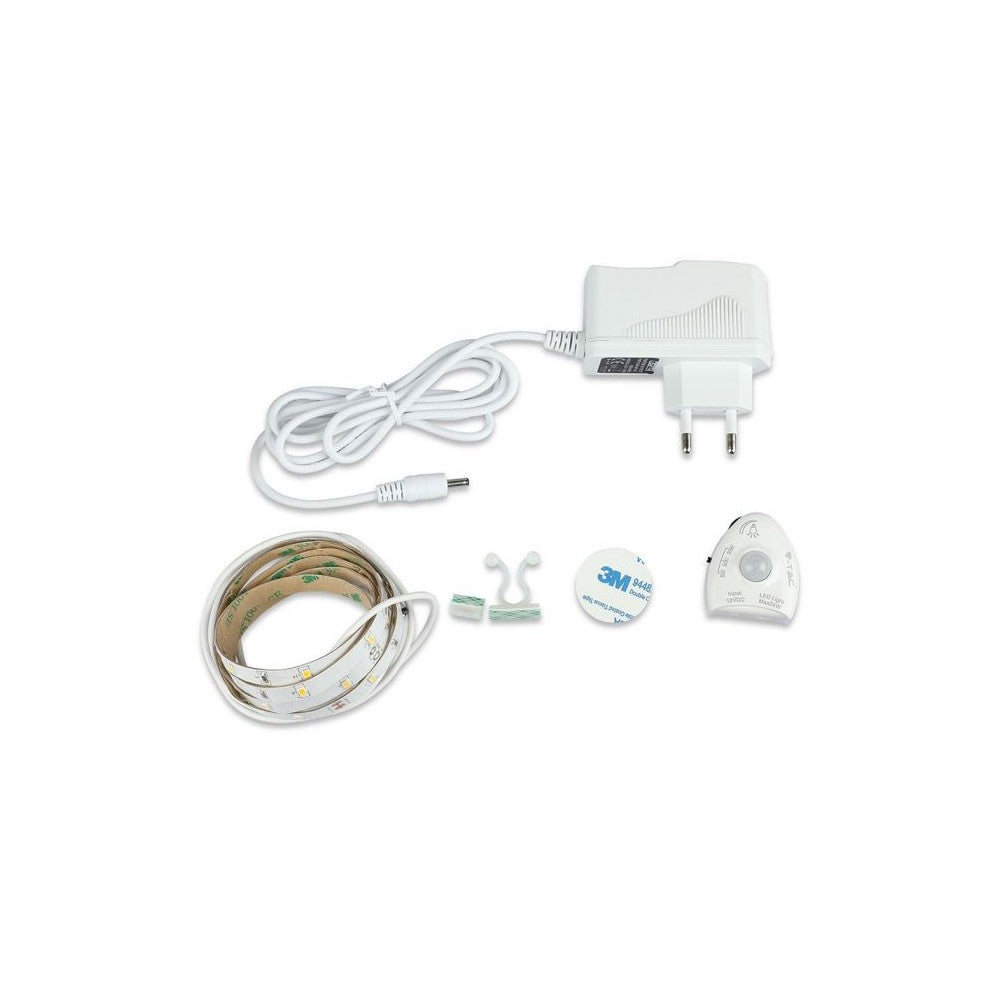 3W LED sengelampe med sensor til enkeltseng, lysfarve på 4000K