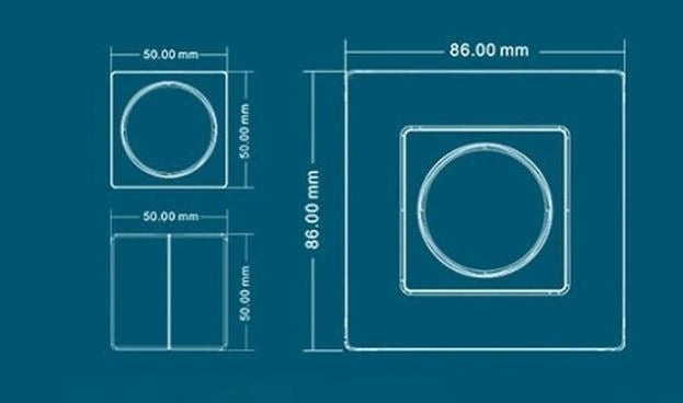 LEDlife rWave CCT drejedæmper til væg - 1 zone, dæmp + CCT, batteri, inkl. holder