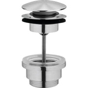 NICO push-up bundventil 1 1/4" rustfri stål, kort