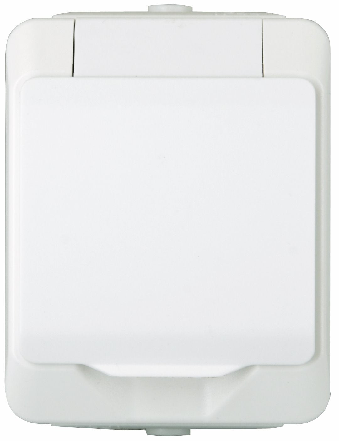 Kapslet stikkontakt IP44 - hvid