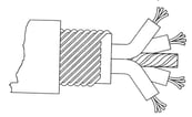 VARMEKABEL DMIH 4X2,500 OHM KON