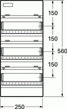 Gruppetavle UG -18 lysegrå