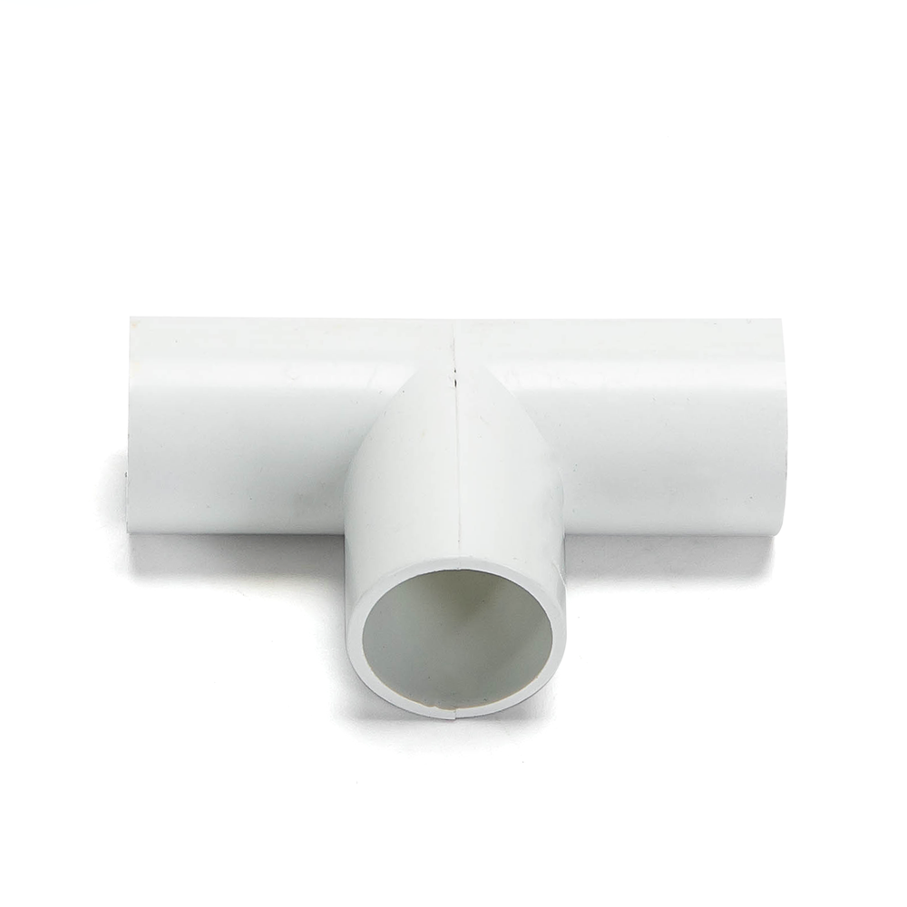 Hvid PVC Elektrisk Rør T-Stik - 20mm, 4 stk. (3 års producentgaranti)