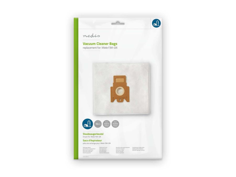 Støvsugerposer - Miele FJM-GN (10 stk. + mikrofilter)