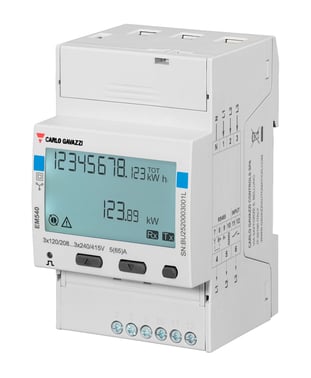 El-måler EM540 3-faset 65amp direkte måling Modbus MID Fasemåler