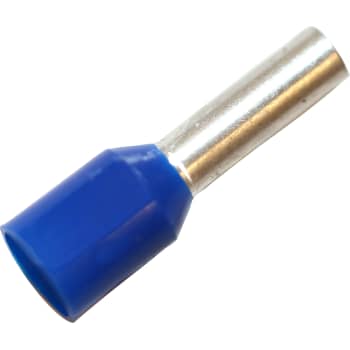 ISO. TERMINALRØR 2,5MM² L8 BLÅ