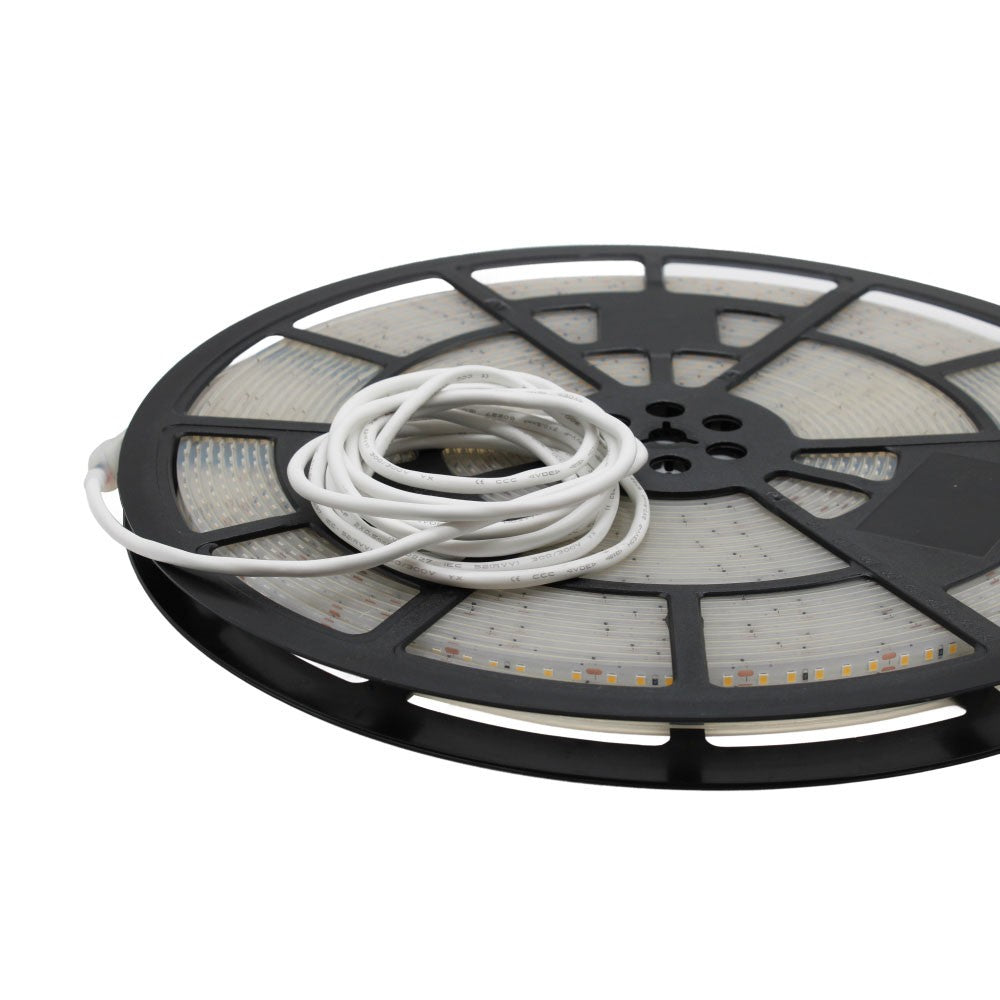 15m Vandtæt LED Pool Strip med 120 LED pr. meter, 7,5W/m, 24V, IP68, RA80, 750lm/m - Ideel til poolbelysning
