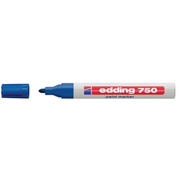 MARKER EDDING 750 PERMANENT BLÅ 2-4MM